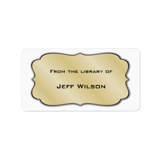 Book Nameplate Labels