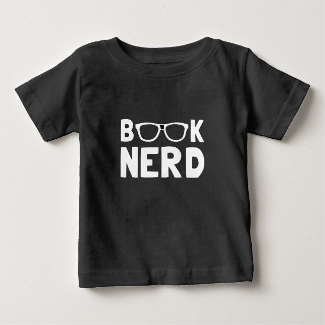 Book Nerd Baby T-Shirt (Front)