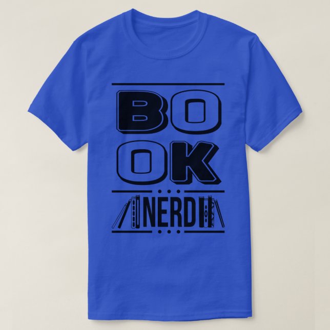 Book Nerd Books Lover Librarian Bibliophile Gift T-Shirt (Design Front)