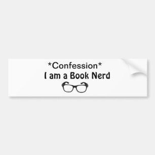 Book Nerd Bumper Sticker