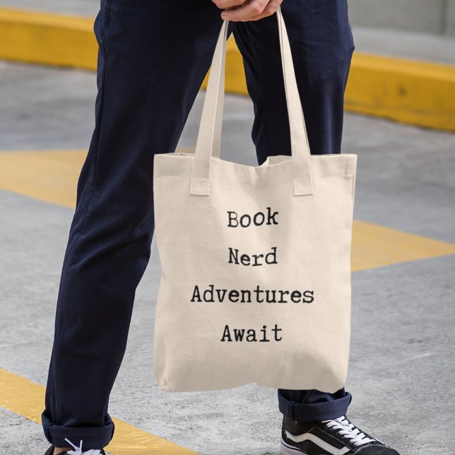 Book Nerd Cool Book Lover Librarian Traveler Gift Tote Bag (Shop now and  inspire and celebrate your bookish adventures!)