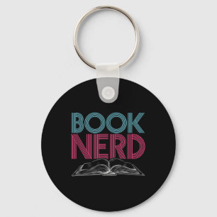 Book Nerd Funny Graphic Inspirational Reading Quot Keychain