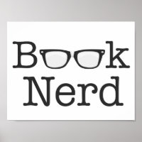 Book Nerd Funny Spectacles Text