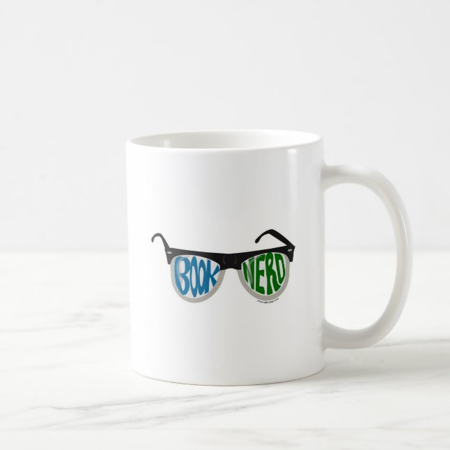 Book Nerd Glasses Coffee Mug (Right)