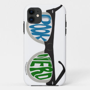 Book Nerd Glasses Fun Reader Cartoon Design iPhone 11 Case