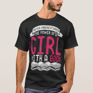 Book Nerd Librarian Bookworm Girls Women Gift Read T-Shirt