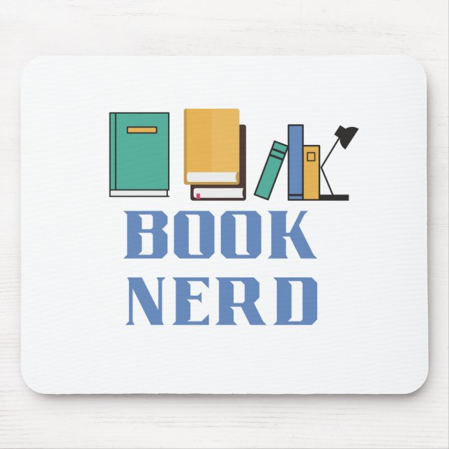 Book Nerd Mouse Pad (Front)