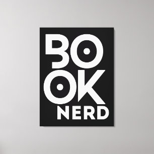 Book Nerd Reading Books Literature Canvas Print