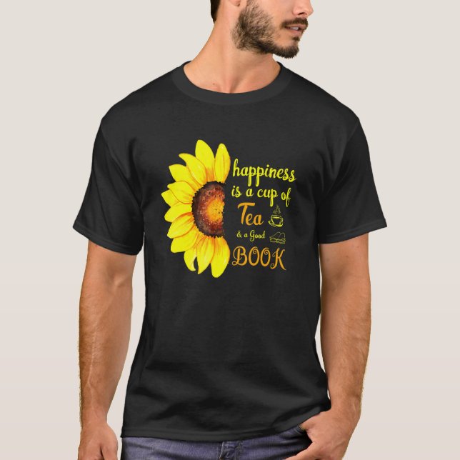 Book Nerd Tea Reader Sayings Girls Love Books T-Shirt (Front)