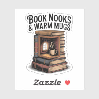 Book Nook and Warm Mug Cozy Reading