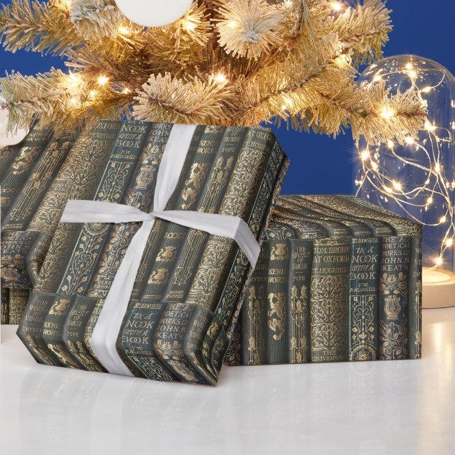 Book Nook Bibliophile Wrapping Paper (Holidays)