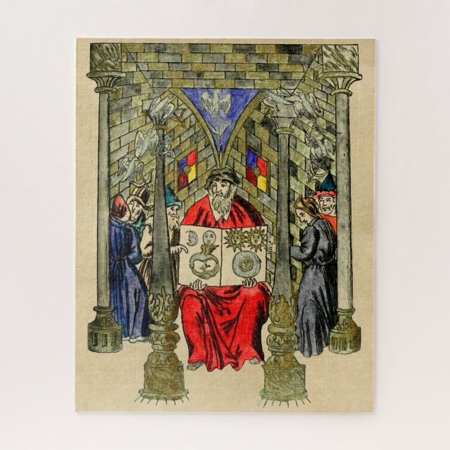 Book of Alchemy and Hermetic Arts Jigsaw Puzzle (Vertical)