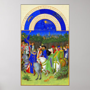 Book of Hours for May LimbourgMay Poster
