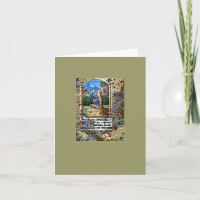 Book of Hours Holiday Card (Front)