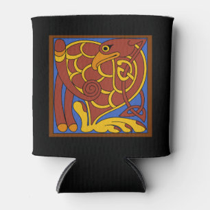 Book Of Kells Celtic Knot Medieval Bird Can Cooler