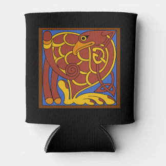Book Of Kells Celtic Knot Medieval Bird Can Cooler