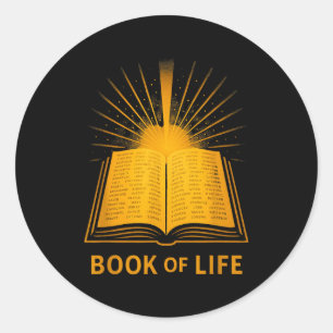 Book Of Life Christian Sritual Bible Verse Insred Classic Round Sticker