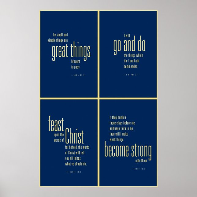 Book of Mormon collection poster. Poster (Front)