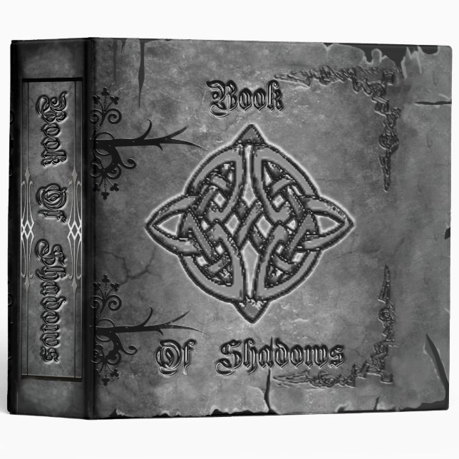 Book of Shadows 2 in. Charcoal tones Binder (Front/Spine)