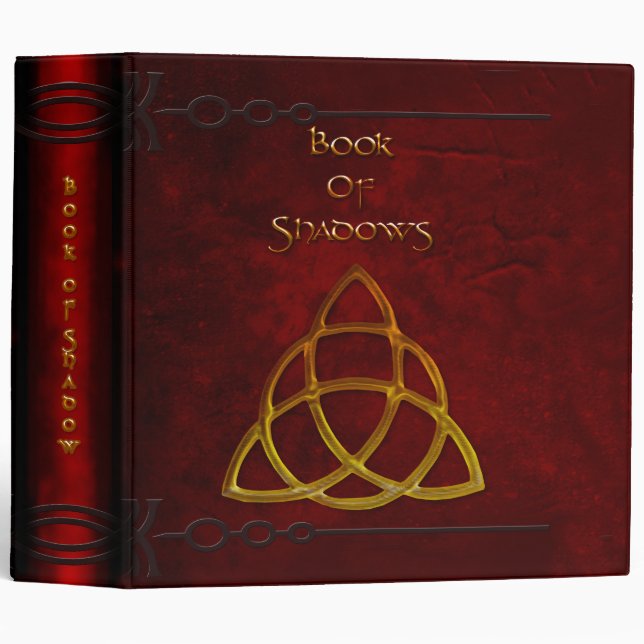Book of Shadows 2 in. Gold Tones Binder (Front/Spine)