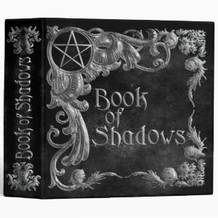 Book Of Shadows Black with Silver Highlights Binder