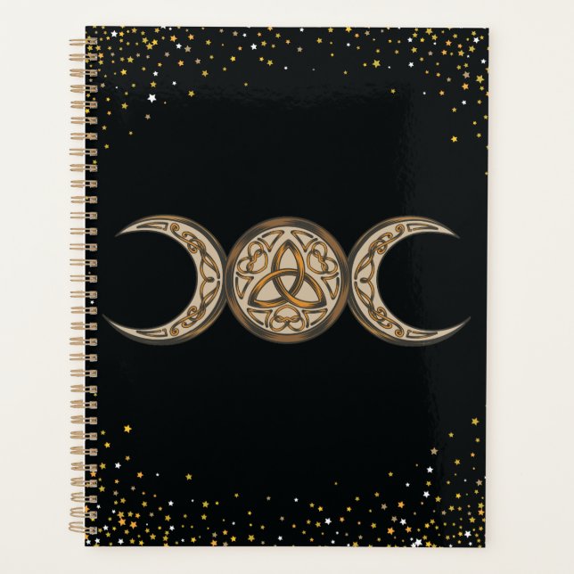 Book of Shadows Celtic Triple Moon/Triple Goddess  Planner (Front)