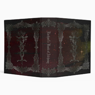 Book of Shadows Cosmic Alchemy Gothic Red Witch Binder