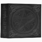 Book Of Shadows in Gun Metal Grey with Pentagram
