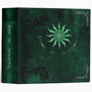 Book of Shadows - in rich Green Colour Vinyl Binde Binder