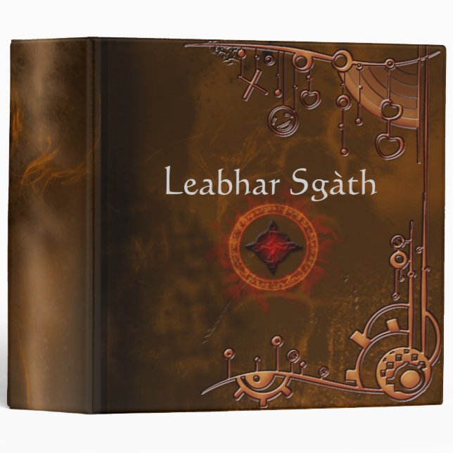 Book of Shadows Rustic CUSTOMIZE 2" Binder (Front/Spine)