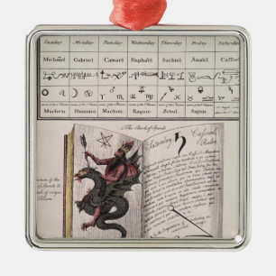 Book of Spirits Metal Ornament