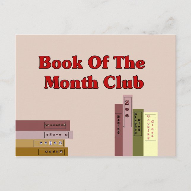Book Of The Month Club Postcard (Front)