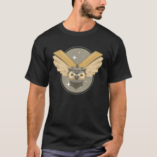 Book Owl Bird Wisdom Smart T-Shirt