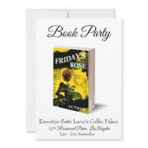 Book Party Launch Release Invitation