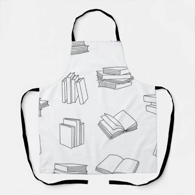 Book pattern apron (Front)