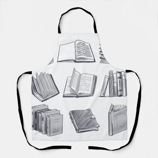 Book pattern apron (Front)