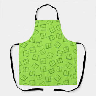 Book pattern apron