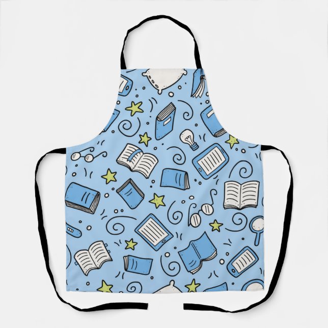 Book pattern apron (Front)