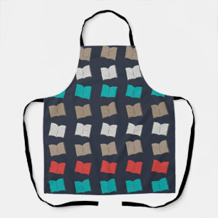 Book pattern apron