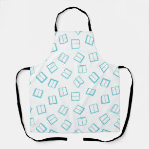Book pattern apron