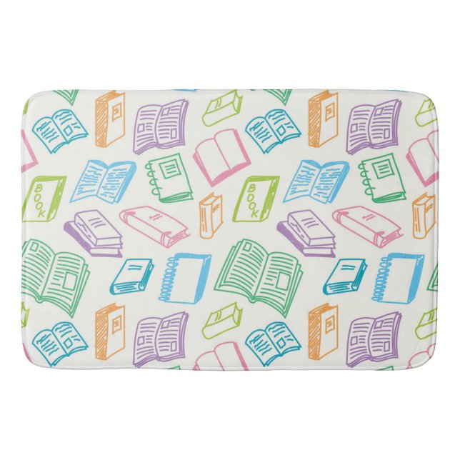Book pattern bath mat (Front)