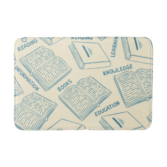 Book pattern bath mat (Front)