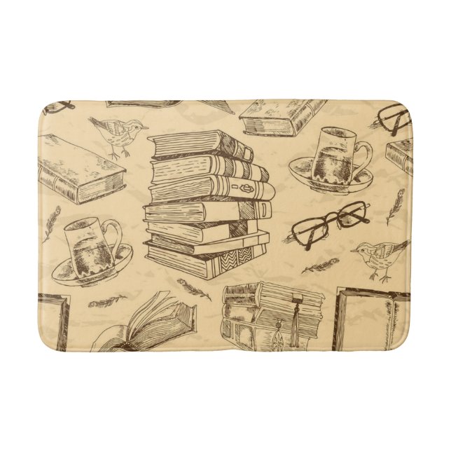 Book pattern bath mat (Front)