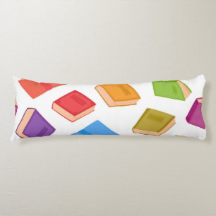 Book pattern body pillow