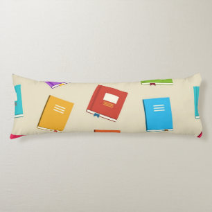 Book pattern body pillow