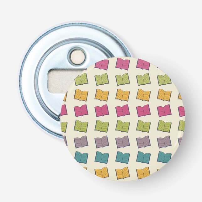 Book pattern bottle opener (Front)