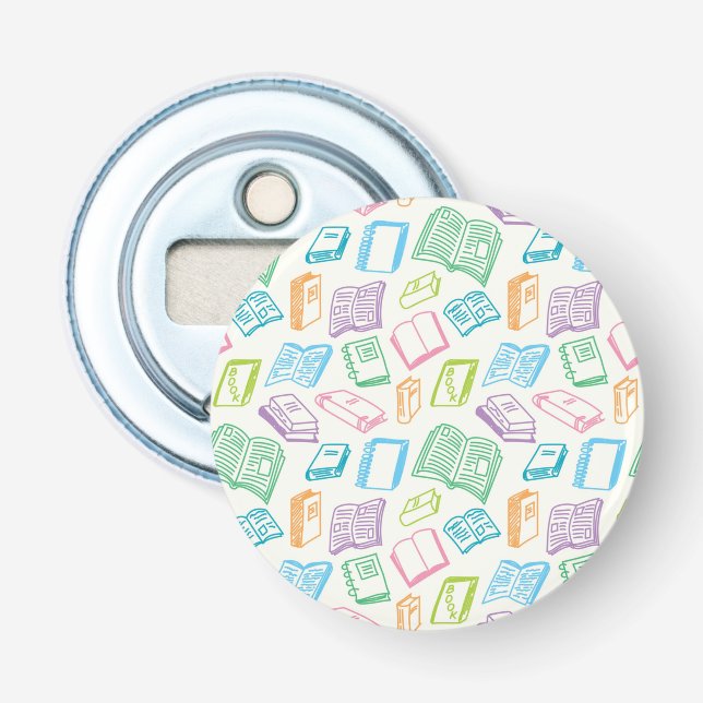 Book pattern bottle opener (Front)