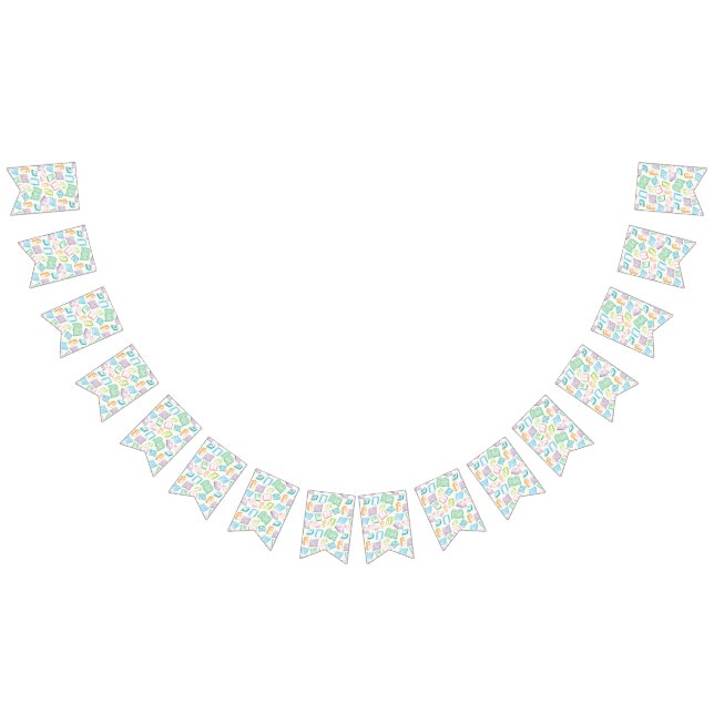 Book pattern bunting flags (All)