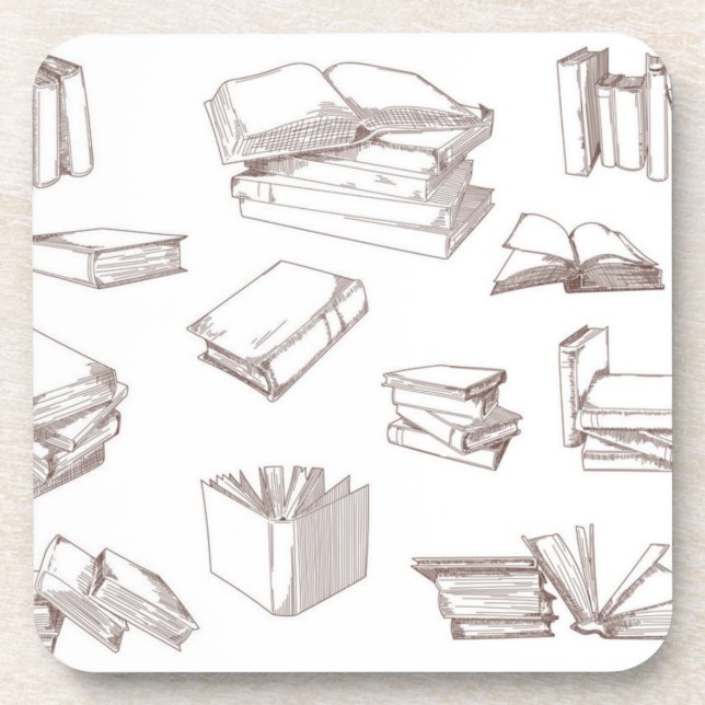 Book pattern coaster (Front)
