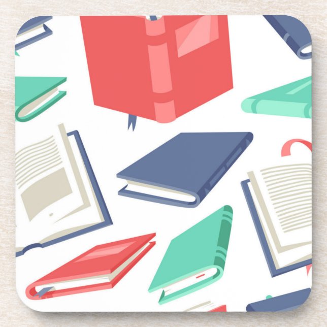 Book pattern coaster (Front)
